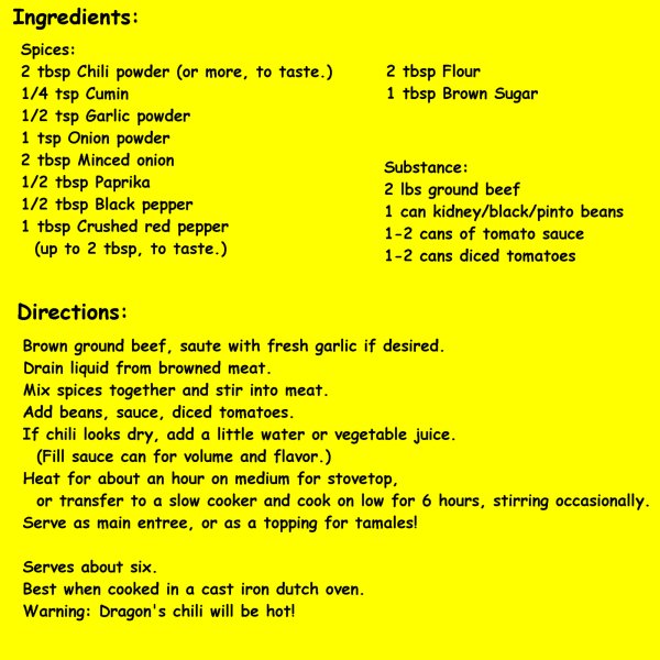 -Recipe Instructions