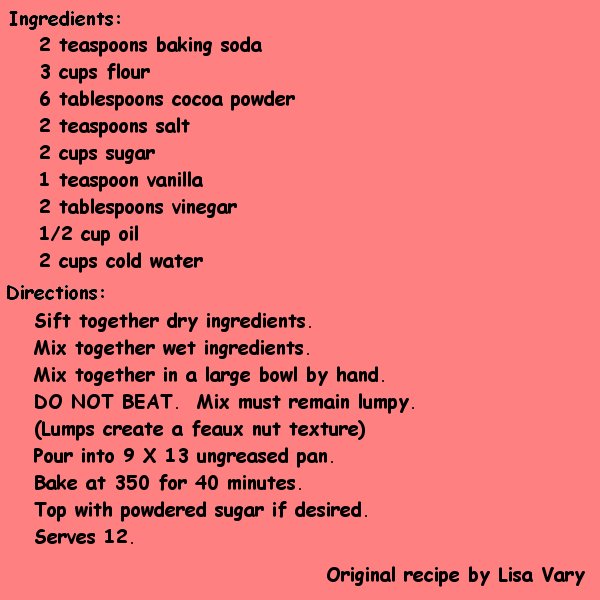 -Recipe Instructions